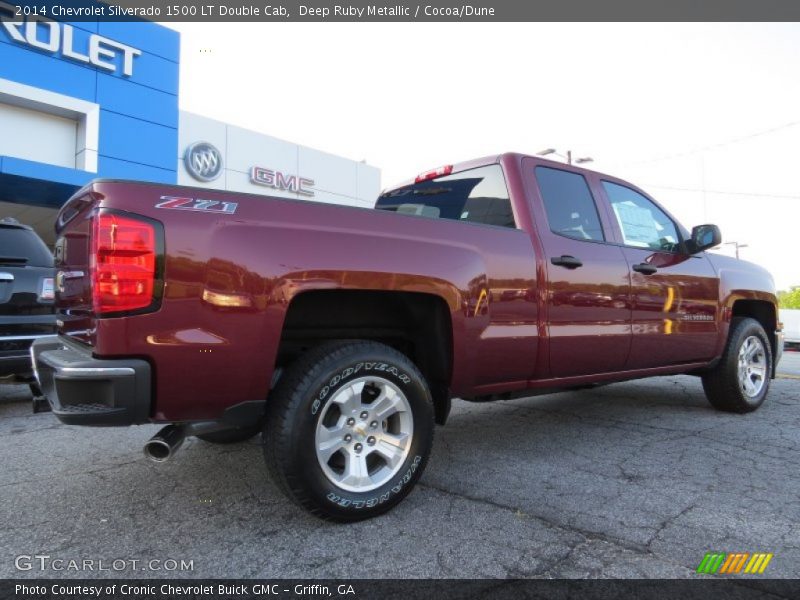 Deep Ruby Metallic / Cocoa/Dune 2014 Chevrolet Silverado 1500 LT Double Cab