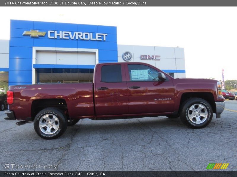 Deep Ruby Metallic / Cocoa/Dune 2014 Chevrolet Silverado 1500 LT Double Cab