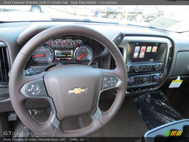 Deep Ruby Metallic / Cocoa/Dune 2014 Chevrolet Silverado 1500 LT Double Cab