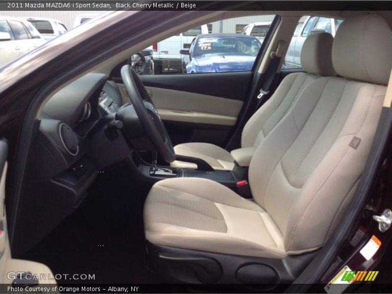 Black Cherry Metallic / Beige 2011 Mazda MAZDA6 i Sport Sedan