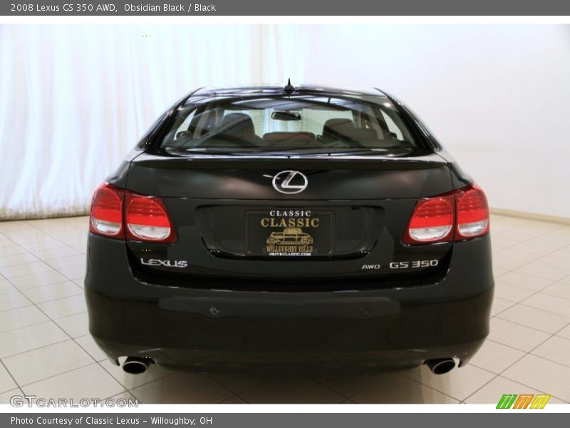 Obsidian Black / Black 2008 Lexus GS 350 AWD