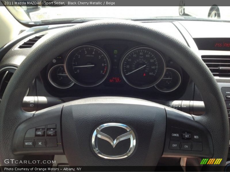 Black Cherry Metallic / Beige 2011 Mazda MAZDA6 i Sport Sedan