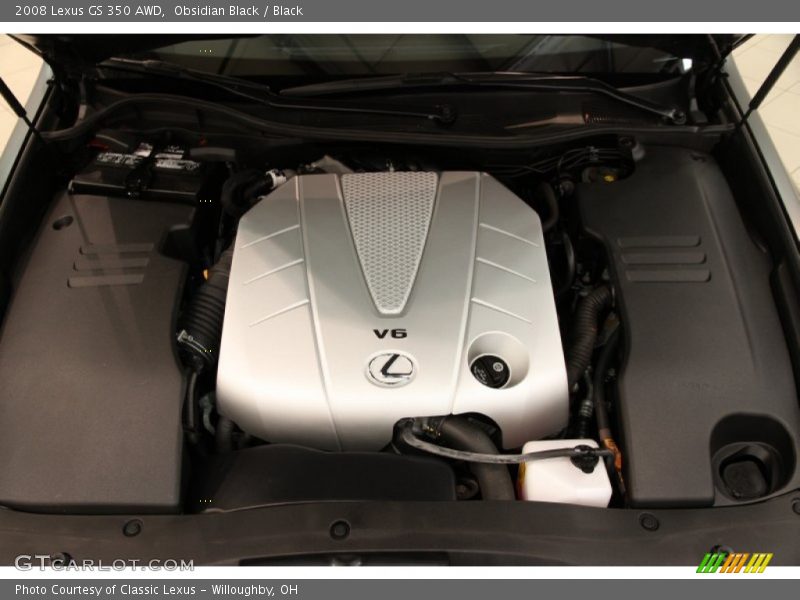 Obsidian Black / Black 2008 Lexus GS 350 AWD