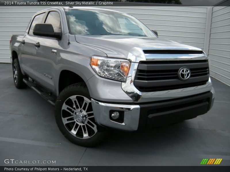 Silver Sky Metallic / Graphite 2014 Toyota Tundra TSS CrewMax