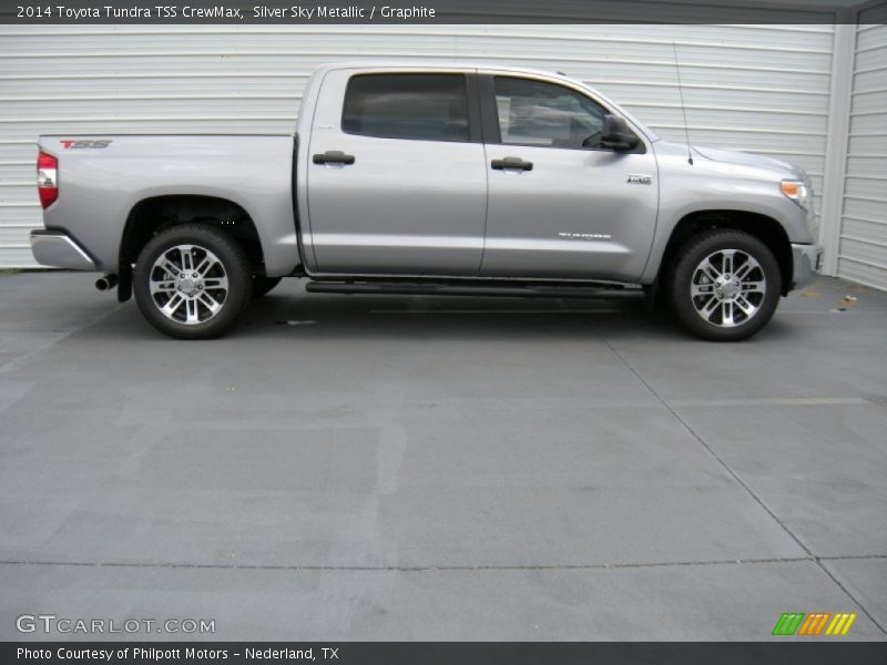 Silver Sky Metallic / Graphite 2014 Toyota Tundra TSS CrewMax