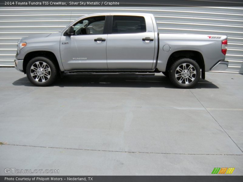Silver Sky Metallic / Graphite 2014 Toyota Tundra TSS CrewMax