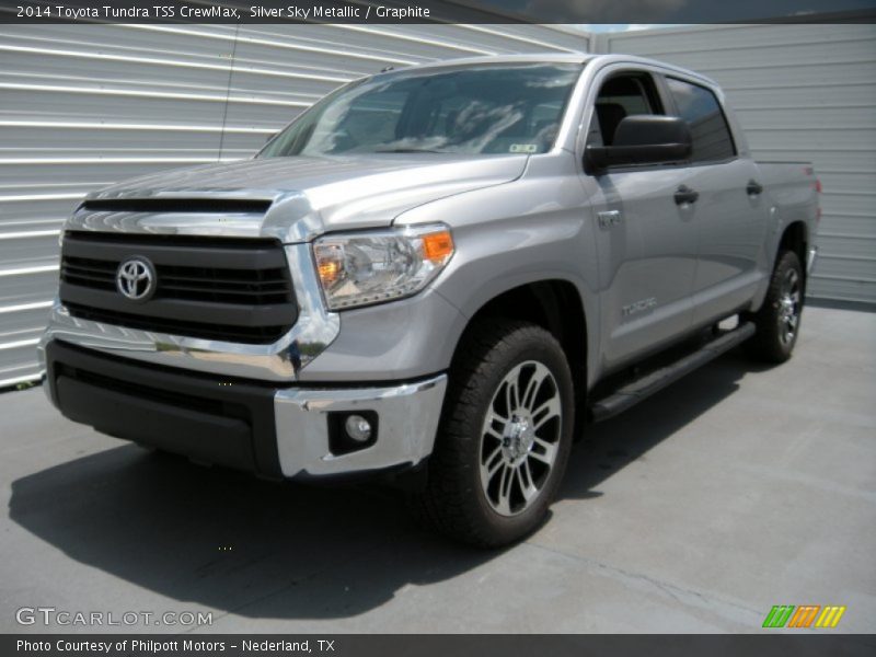 Silver Sky Metallic / Graphite 2014 Toyota Tundra TSS CrewMax