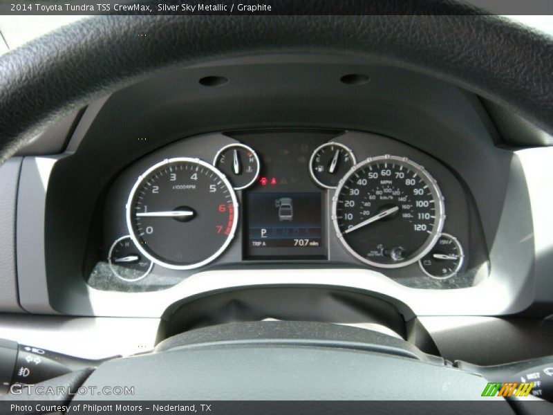Silver Sky Metallic / Graphite 2014 Toyota Tundra TSS CrewMax