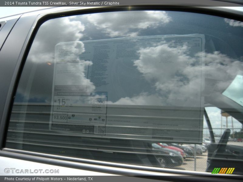 Silver Sky Metallic / Graphite 2014 Toyota Tundra TSS CrewMax