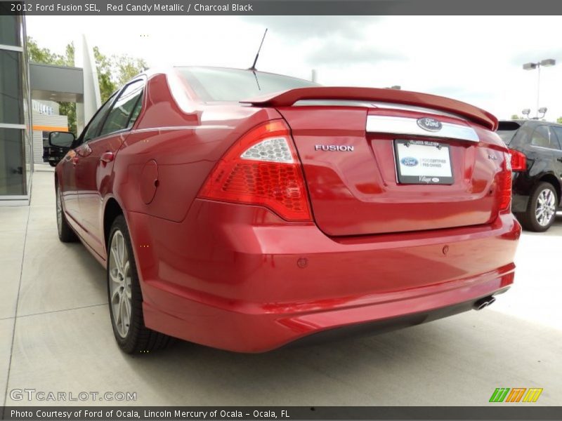 Red Candy Metallic / Charcoal Black 2012 Ford Fusion SEL