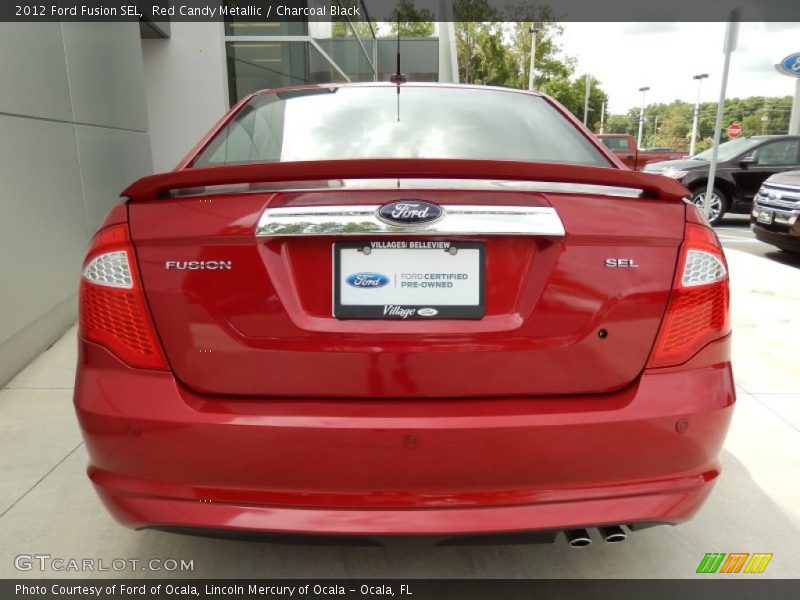 Red Candy Metallic / Charcoal Black 2012 Ford Fusion SEL
