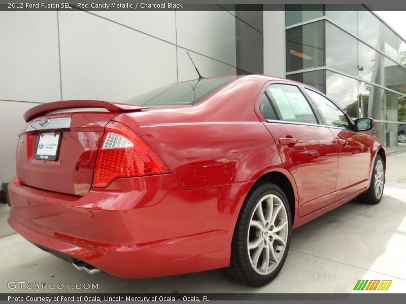 Red Candy Metallic / Charcoal Black 2012 Ford Fusion SEL
