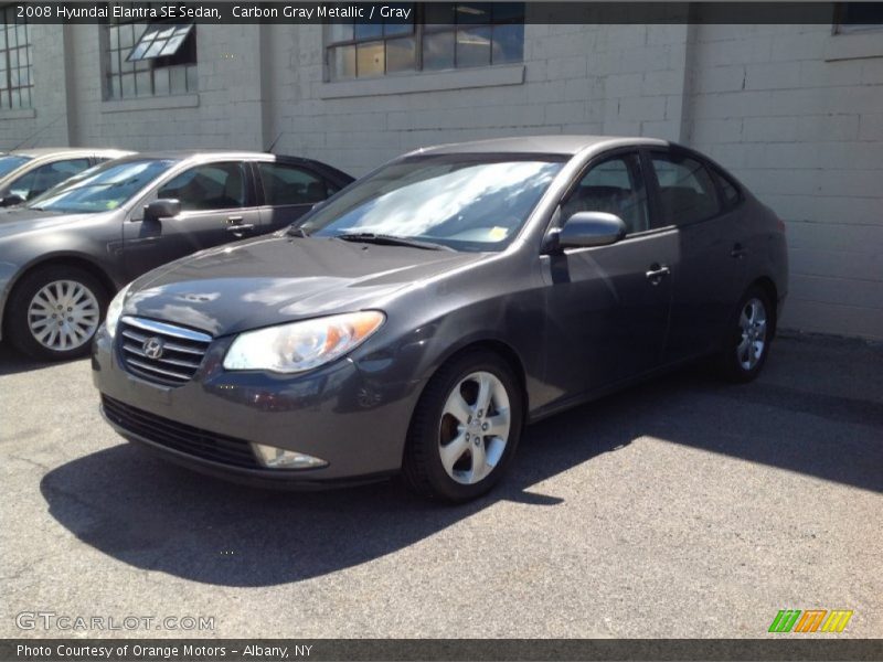 Carbon Gray Metallic / Gray 2008 Hyundai Elantra SE Sedan