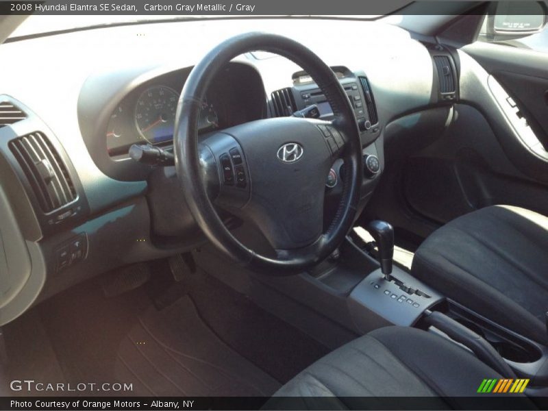 Carbon Gray Metallic / Gray 2008 Hyundai Elantra SE Sedan