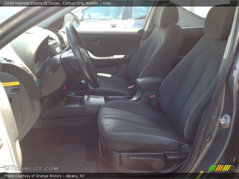 Carbon Gray Metallic / Gray 2008 Hyundai Elantra SE Sedan