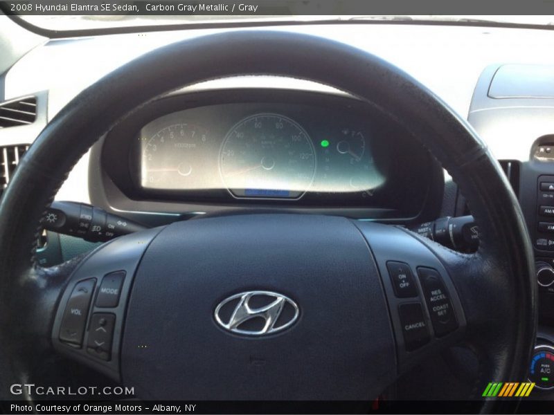 Carbon Gray Metallic / Gray 2008 Hyundai Elantra SE Sedan