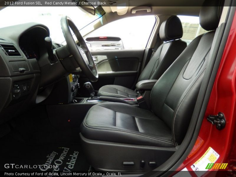 Red Candy Metallic / Charcoal Black 2012 Ford Fusion SEL