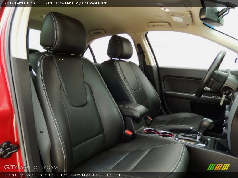 Red Candy Metallic / Charcoal Black 2012 Ford Fusion SEL