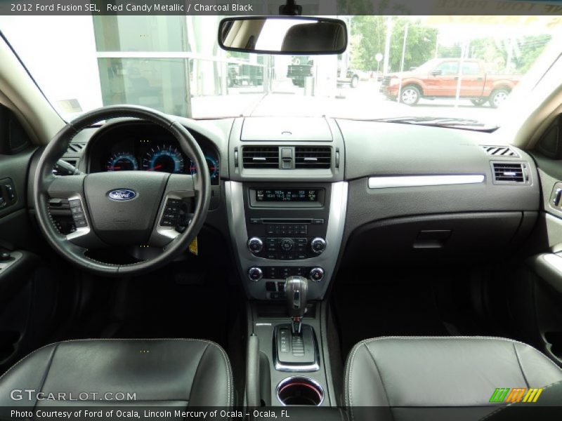 Red Candy Metallic / Charcoal Black 2012 Ford Fusion SEL