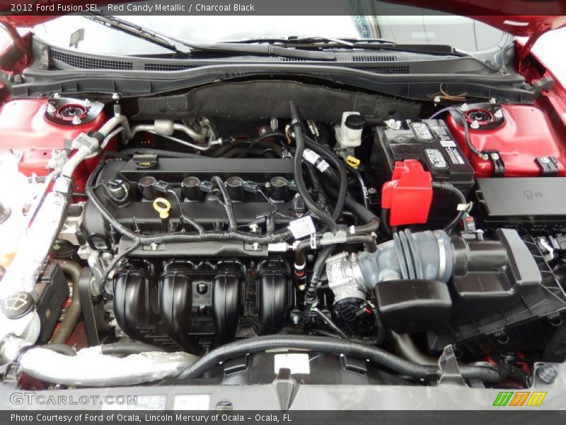 Red Candy Metallic / Charcoal Black 2012 Ford Fusion SEL