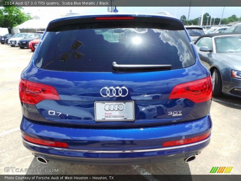 Scuba Blue Metallic / Black 2014 Audi Q7 3.0 TFSI quattro