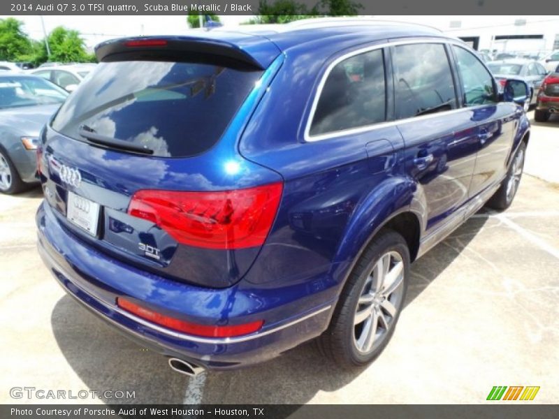 Scuba Blue Metallic / Black 2014 Audi Q7 3.0 TFSI quattro