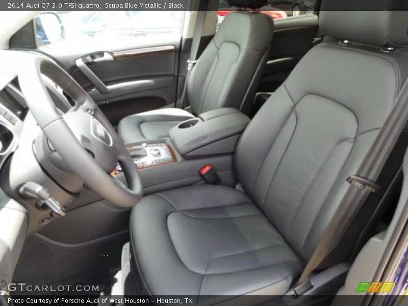 Scuba Blue Metallic / Black 2014 Audi Q7 3.0 TFSI quattro