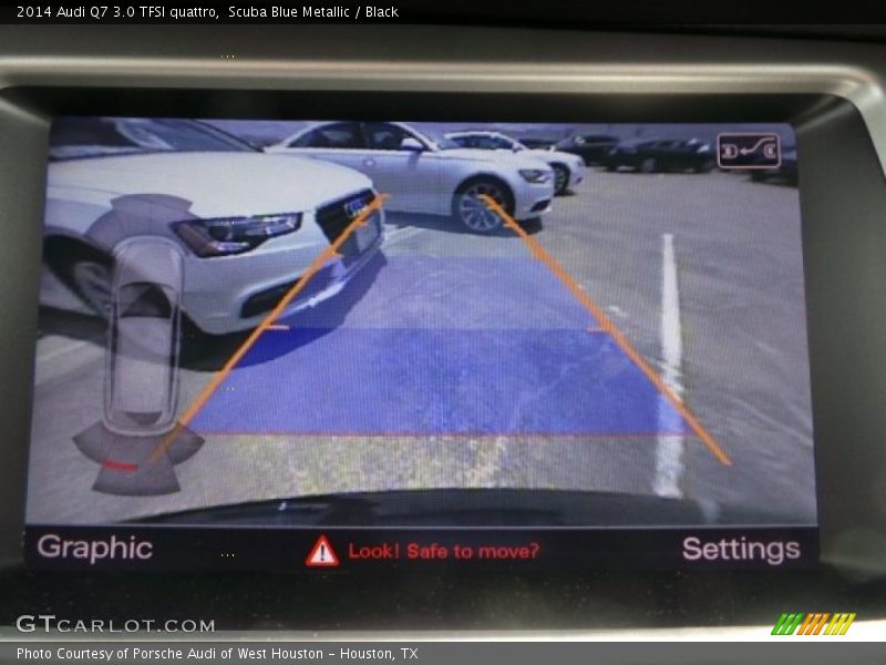 Scuba Blue Metallic / Black 2014 Audi Q7 3.0 TFSI quattro