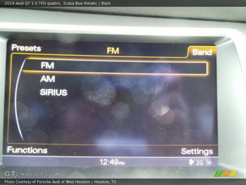 Scuba Blue Metallic / Black 2014 Audi Q7 3.0 TFSI quattro