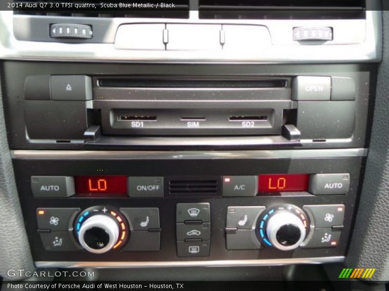 Scuba Blue Metallic / Black 2014 Audi Q7 3.0 TFSI quattro