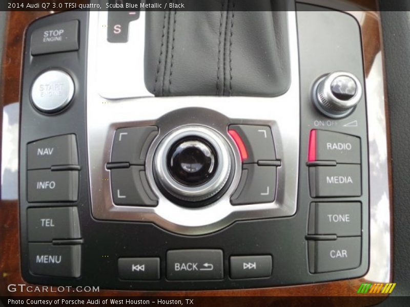 Scuba Blue Metallic / Black 2014 Audi Q7 3.0 TFSI quattro