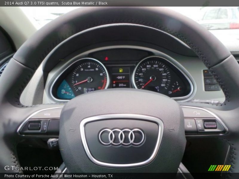 Scuba Blue Metallic / Black 2014 Audi Q7 3.0 TFSI quattro