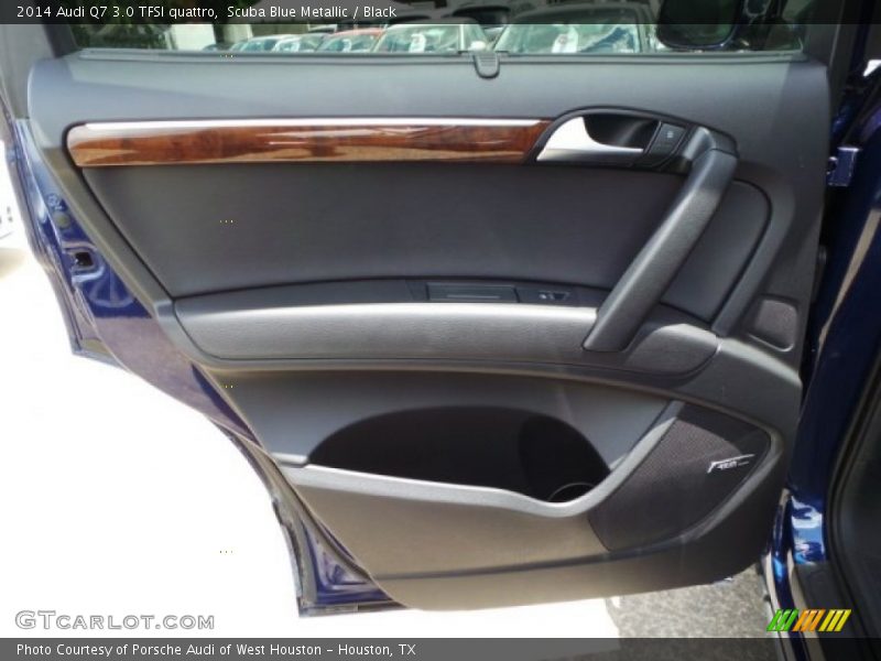 Scuba Blue Metallic / Black 2014 Audi Q7 3.0 TFSI quattro