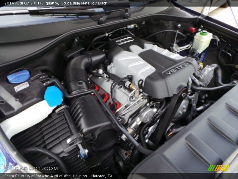 Scuba Blue Metallic / Black 2014 Audi Q7 3.0 TFSI quattro