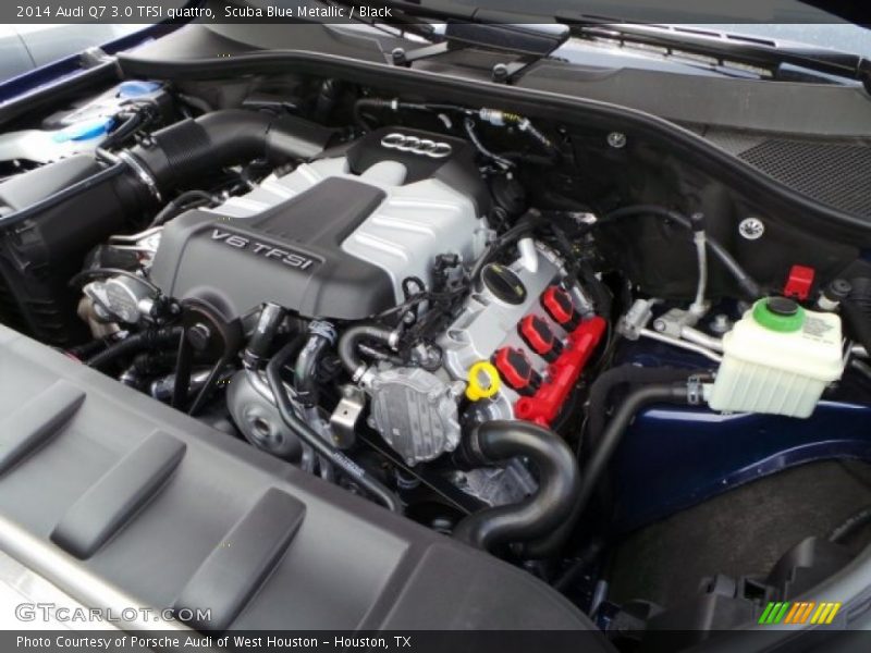 Scuba Blue Metallic / Black 2014 Audi Q7 3.0 TFSI quattro