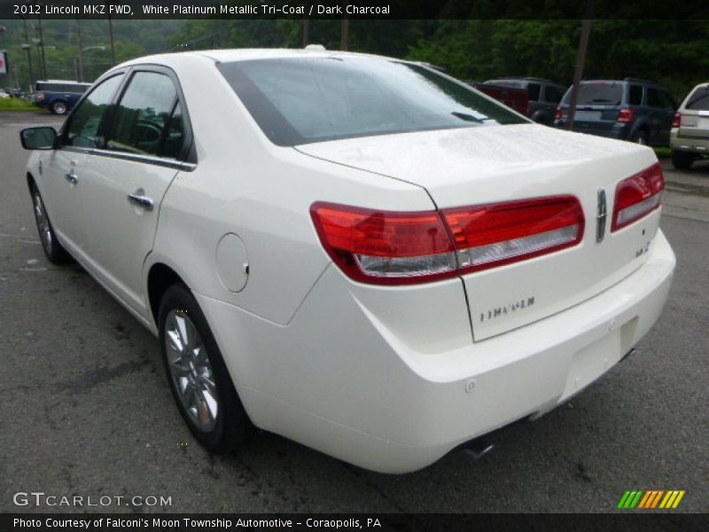 White Platinum Metallic Tri-Coat / Dark Charcoal 2012 Lincoln MKZ FWD