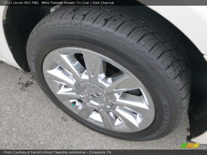 White Platinum Metallic Tri-Coat / Dark Charcoal 2012 Lincoln MKZ FWD