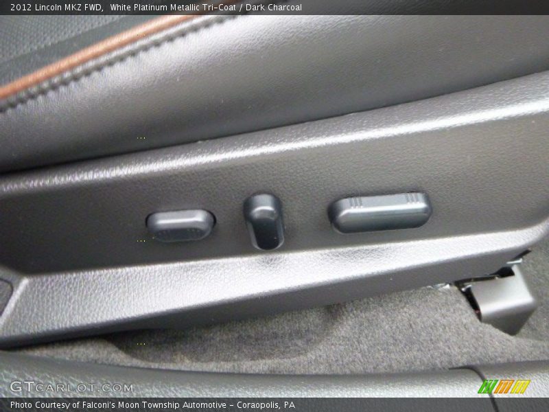 White Platinum Metallic Tri-Coat / Dark Charcoal 2012 Lincoln MKZ FWD