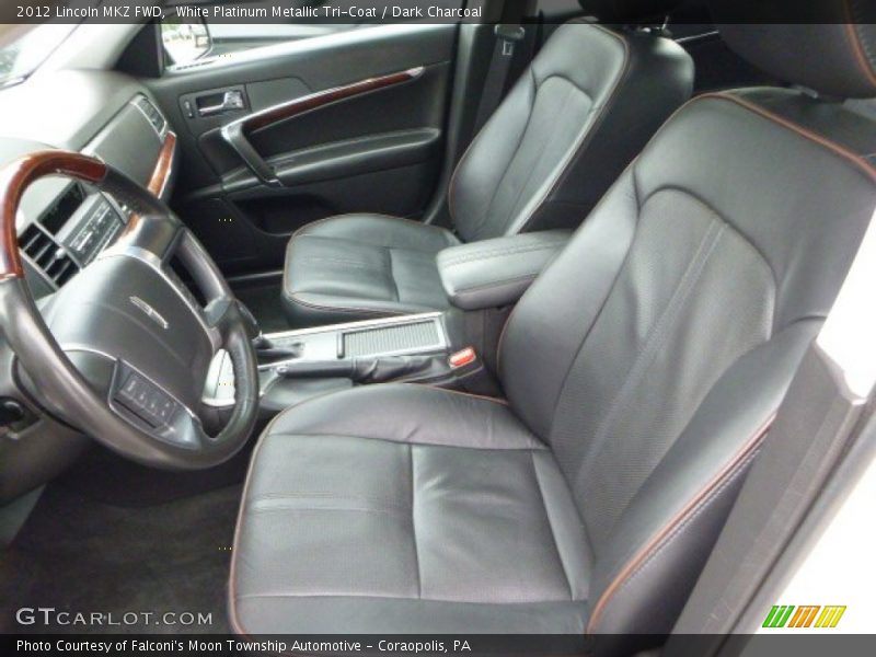 White Platinum Metallic Tri-Coat / Dark Charcoal 2012 Lincoln MKZ FWD