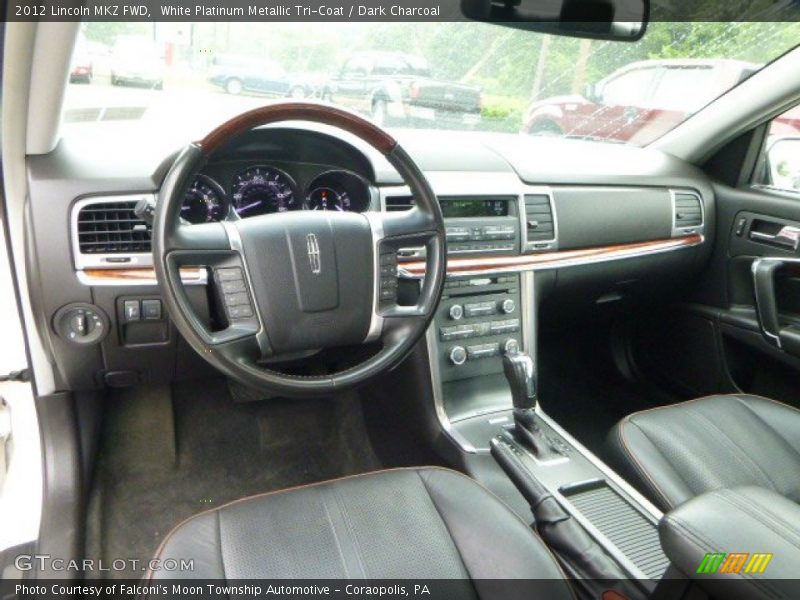 White Platinum Metallic Tri-Coat / Dark Charcoal 2012 Lincoln MKZ FWD