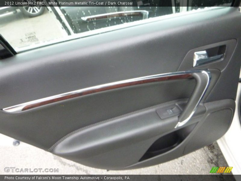 White Platinum Metallic Tri-Coat / Dark Charcoal 2012 Lincoln MKZ FWD