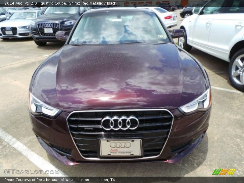 Shiraz Red Metallic / Black 2014 Audi A5 2.0T quattro Coupe