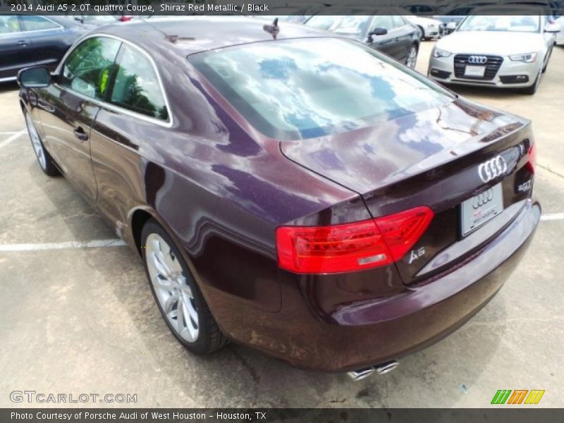 Shiraz Red Metallic / Black 2014 Audi A5 2.0T quattro Coupe