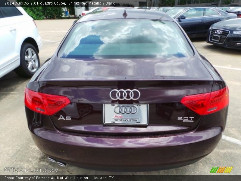 Shiraz Red Metallic / Black 2014 Audi A5 2.0T quattro Coupe