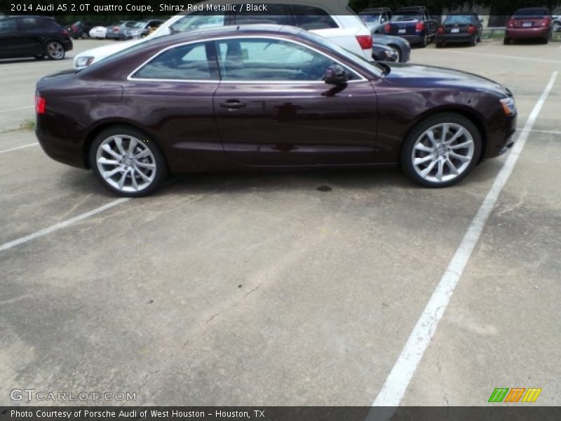Shiraz Red Metallic / Black 2014 Audi A5 2.0T quattro Coupe