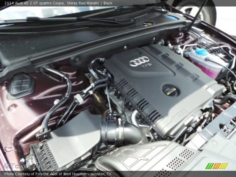 Shiraz Red Metallic / Black 2014 Audi A5 2.0T quattro Coupe