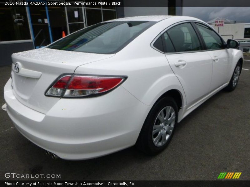 Performance White / Black 2010 Mazda MAZDA6 i Sport Sedan