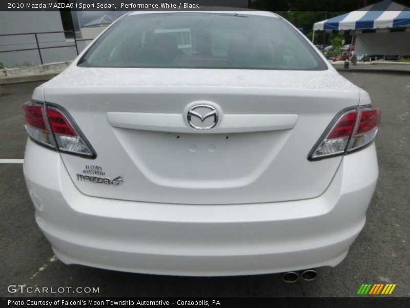 Performance White / Black 2010 Mazda MAZDA6 i Sport Sedan