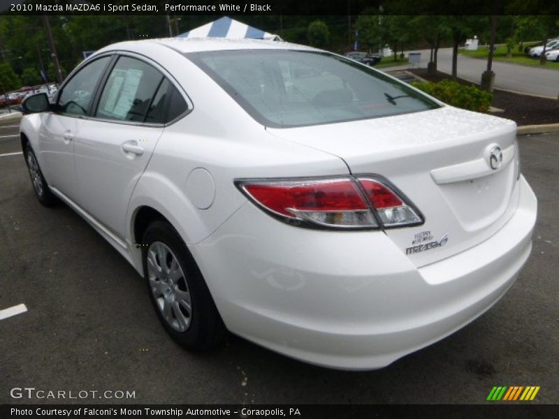 Performance White / Black 2010 Mazda MAZDA6 i Sport Sedan
