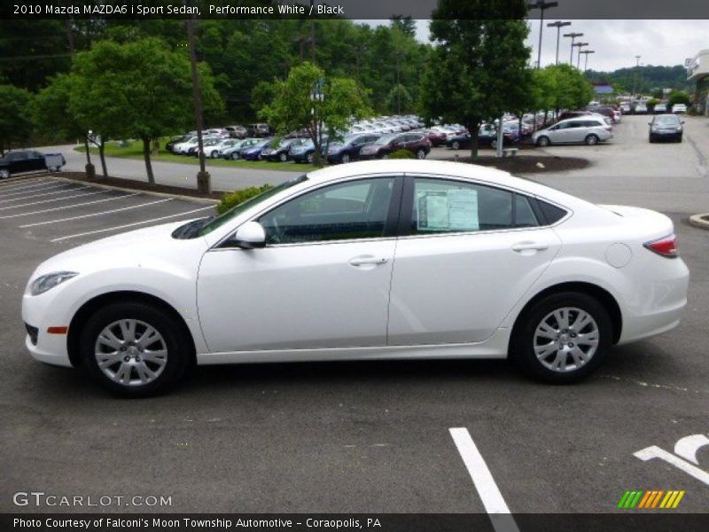 Performance White / Black 2010 Mazda MAZDA6 i Sport Sedan